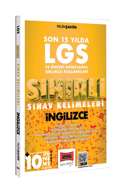 Yargı Ders Arkadaşım Yargı Yayınları 8. Sınıf LGS Son 15 Yılda Sıklıkla Kullanılan Sihirli Sınav Kelimeleri (İngilizce) - Yargı Ders Arkadaşım kitap kapağı