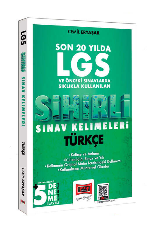 Yargı Ders Arkadaşım Yargı Yayınları 8. Sınıf LGS Türkçe Son 20 Yılda Sıklıkla Kullanılan Sihirli Sınav Kelimeleri - Yargı Ders Arkadaşım kitap kapağı
