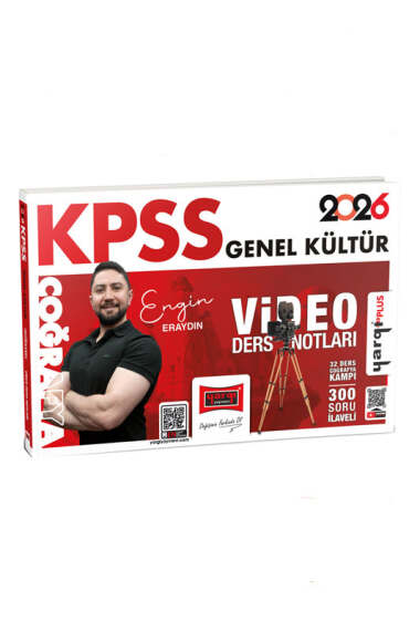 Yargı Yayınları 2026 KPSS Genel Kültür Coğrafya Video Ders Notları (Engin Eraydın) - Yargı KPSS kitap kapağı