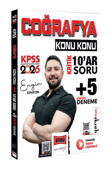 Yargı Yayınları 2026 KPSS Coğrafya Konu Konu Kritik 10ar Soru +5 Kritik Deneme Sınavı - Yargı KPSS kitap kapağı