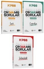 Akademi Denizi KPSS Tarih + Coğrafya + Vatandaşlık Çıkmamış Sorular Soru Bankası 3 lü Set Akademi Denizi