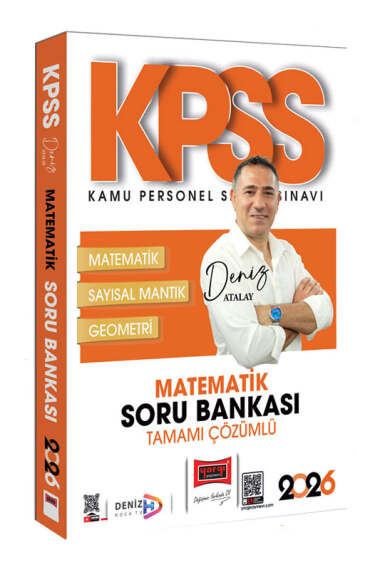 Yargı Yayınları 2026 KPSS Genel Yetenek Tamamı Çözümlü Matematik Soru Bankası (Deniz Atalay) - Yargı KPSS kitap kapağı