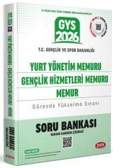 Data 2026 GYS Gençlik ve Spor Bakanlığı Yurt Yönetim, Gençlik Hizmetleri Memuru, Memur Soru Bankası Çözümlü Görevde Yükselme Data Yayınları