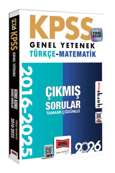 Yargı Yayınları 2026 KPSS Genel Yetenek Türkçe-Matematik 2016-2026 Konu Konu Tamamı Çözümlü Çıkmış Sorular - Yargı KPSS kitap kapağı