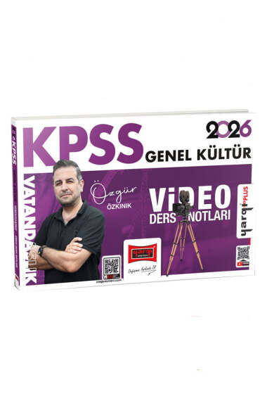 Yargı Yayınları 2026 KPSS Genel Kültür Vatandaşlık Video Ders Notları (Özgür Özkınık) - Yargı KPSS kitap kapağı
