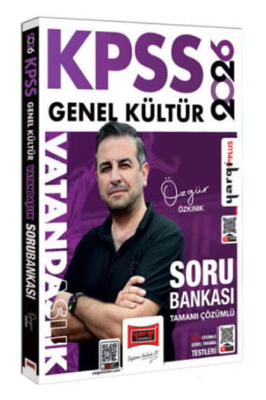 Yargı Yayınları 2026 KPSS Genel Kültür Tamamı Çözümlü Vatandaşlık Soru Bankası (Özgür Özkınık) - Yargı KPSS kitap kapağı