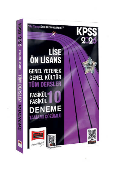 Yargı Yayınları 2026 KPSS GK-GY Lise Ön Lisans Tüm Dersler Fasikül Fasikül Tamamı Çözümlü 10 Deneme - Yargı KPSS kitap kapağı