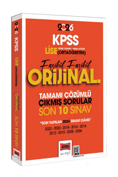 Yargı Yayınları 2026 KPSS Lise-Ortaöğretim GK-GY Fasikül Fasikül Orijinal Tamamı Çözümlü Çıkmış Son 10 Sınav - Yargı KPSS kitap kapağı