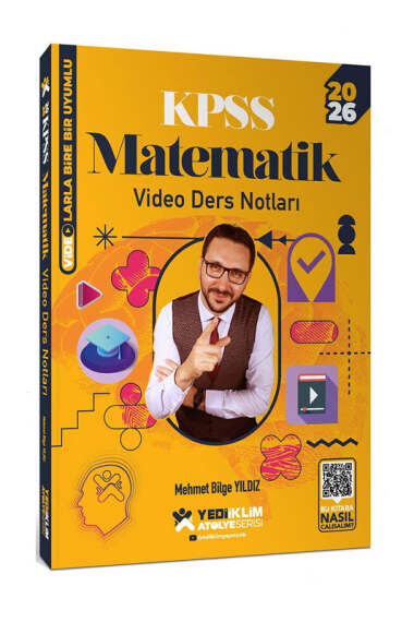 Yediiklim Yayınları 2026 KPSS Genel Yetenek Atölye Serisi Matematik Video Ders Notları - Yediiklim Yayınları kitap kapağı