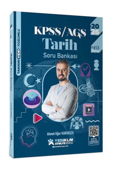 Yediiklim Yayınları 2026 KPSS AGS Genel Kültür Atölye Serisi Tarih Soru Bankası - Yediiklim Yayınları kitap kapağı