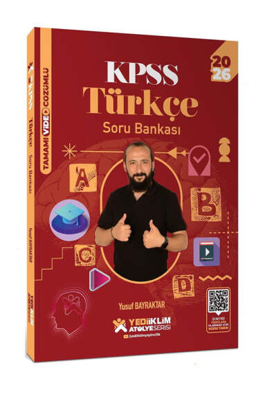 Yediiklim Yayınları 2026 KPSS Genel Yetenek Atölye Serisi Türkçe Soru Bankası - Yediiklim Yayınları kitap kapağı