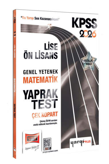 Yargı Yayınları 2026 KPSS Lise-Ön Lisans Genel Yetenek Matematik Çek Kopart Yaprak Test - Yargı KPSS kitap kapağı