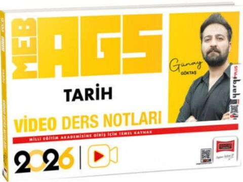 Yargı Yayınları 2026 MEB AGS Öğretmen Adayları İçin Tarih Video Ders Notları - Yargı Yayınları kitap kapağı