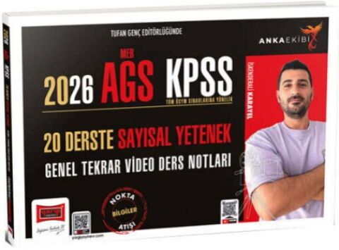 Yargı Yayınları 2026 MEB AGS KPSS 20 Derste Sayısal Yetenek Anka Ekibi Genel Tekrar Video Ders Notları - Yargı Yayınları kitap kapağı