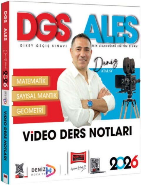 Yargı Yayınları 2026 DGS ALES Matematik Video Ders Notları - Yargı Yayınları kitap kapağı