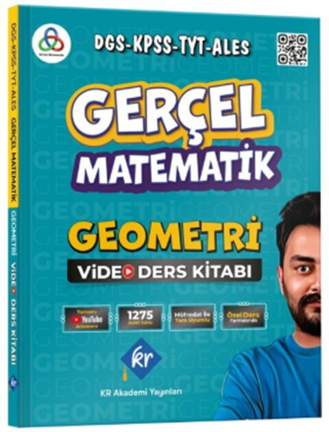 KR Akademi Gerçel Matematik DGS KPSS TYT ALES Geometri Video Ders Kitabı - KR Akademi kitap kapağı