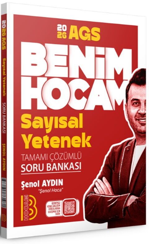 Benim Hocam 2026 AGS Sayısal Yetenek Tamamı Çözümlü Soru Bankası - Benim Hocam Yayınları kitap kapağı
