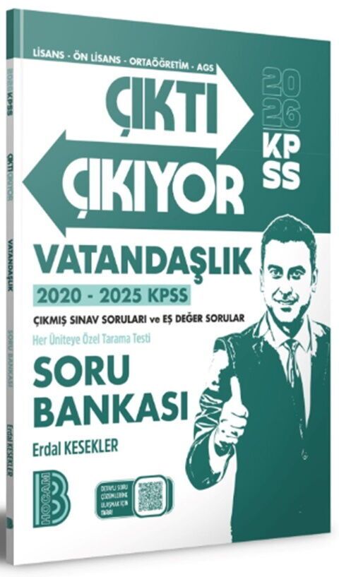 Benim Hocam 2026 KPSS Vatandaşlık Çıktı Çıkıyor Soru Bankası - Benim Hocam Yayınları kitap kapağı