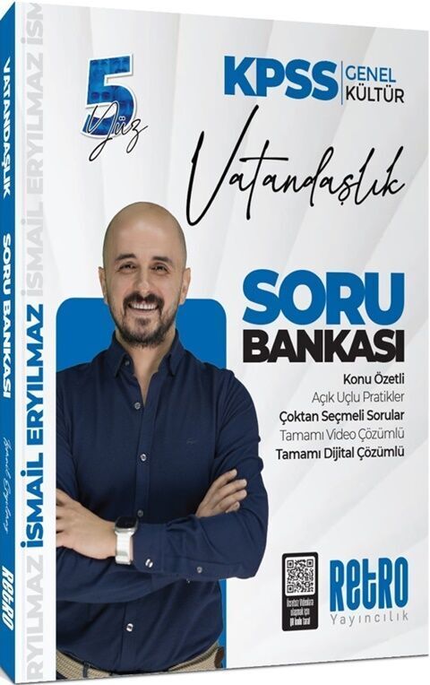 Retro Yayıncılık KPSS Genel Kültür Vatandaşlık Soru Bankası - Retro Yayınları kitap kapağı