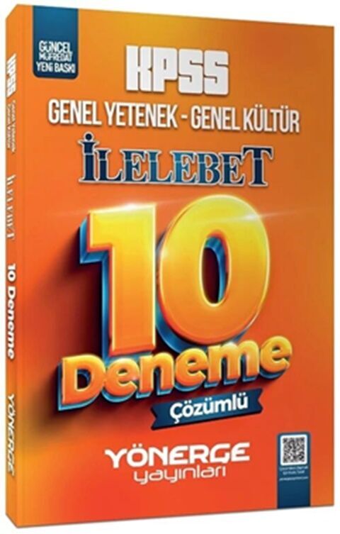 KPSS Genel Yetenek Genel Kültür İlelebet 10 Deneme - Yönerge Yayınları kitap kapağı