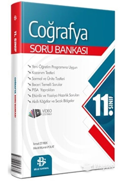 11. Sınıf Coğrafya Soru Bankası - Bilgi Sarmal Yayınları kitap kapağı