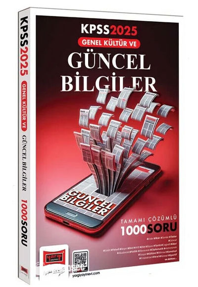 2025 KPSS Genel Kültür ve Güncel Bilgiler 1000 Soru Bankası Çözümlü - Yargı Yayınları kitap kapağı