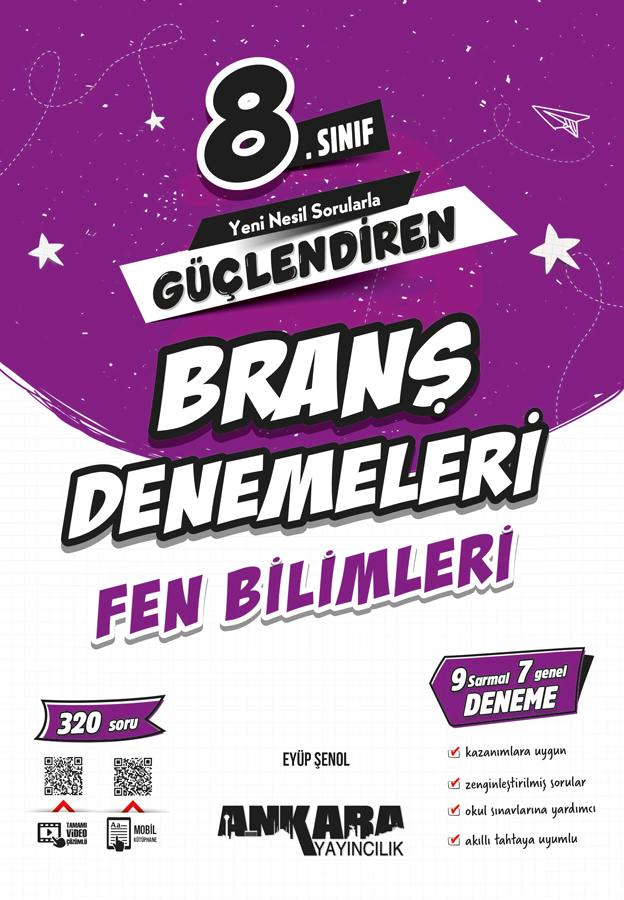 Ankara Yayıncılık 8. Sınıf Güçlendiren Fen Bilimleri Branş Denemeleri - Ankara Yayıncılık kitap kapağı