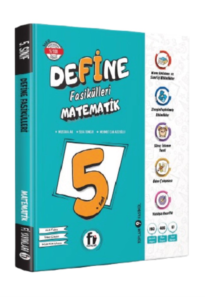 Fi Yayınları 5. Sınıf Define Matematik Fasikül (yeni Ürün) - Fi Yayınları kitap kapağı