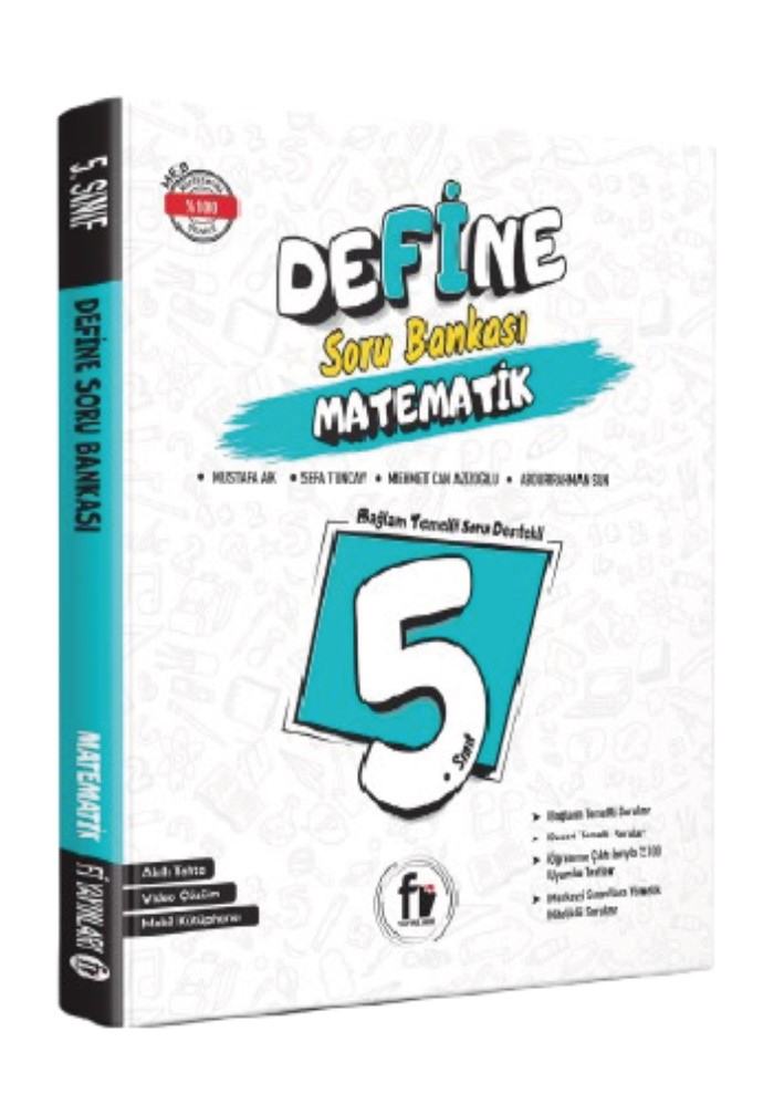Fi Yayınları 5. Sınıf Define Matematik Soru Bankası (yeni Ürün) - Fi Yayınları kitap kapağı
