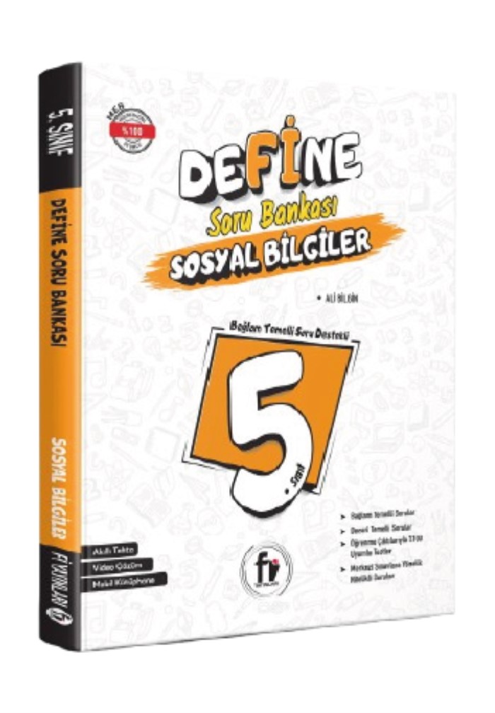 Fi Yayınları 5. Sınıf Define Sosyal Bilgiler Soru Bankası (yeni Ürün) - Fi Yayınları kitap kapağı