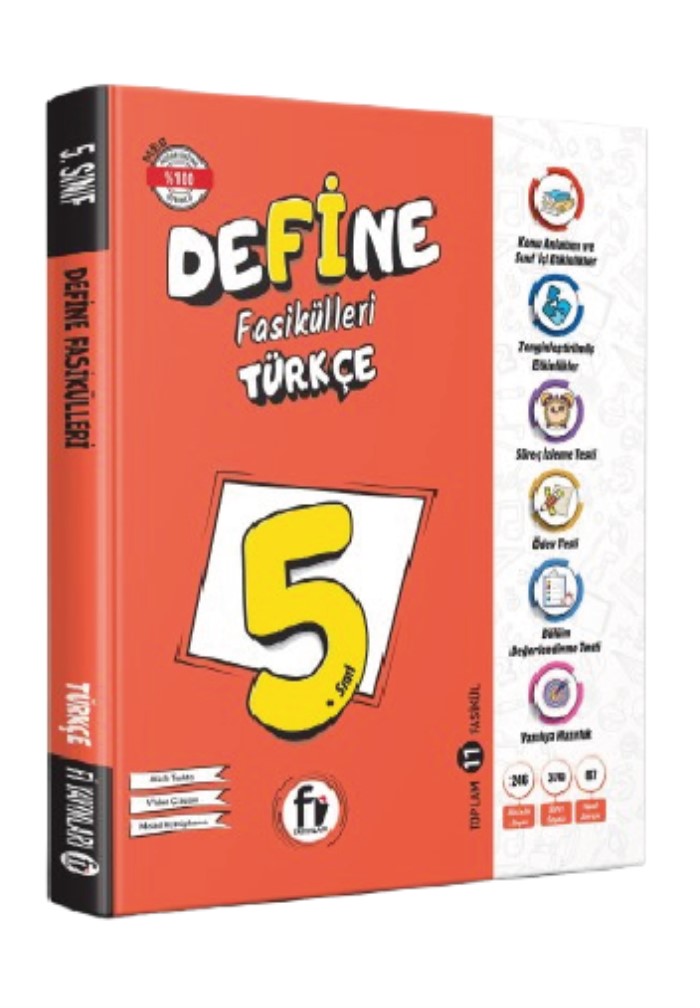 Fi Yayınları 5. Sınıf Define Türkçe Fasikül (yeni Ürün) - Fi Yayınları kitap kapağı