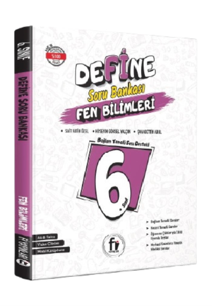 Fi Yayınları 6. Sınıf Define Fen Bilimleri Soru Bankası (yeni Ürün) - Fi Yayınları kitap kapağı