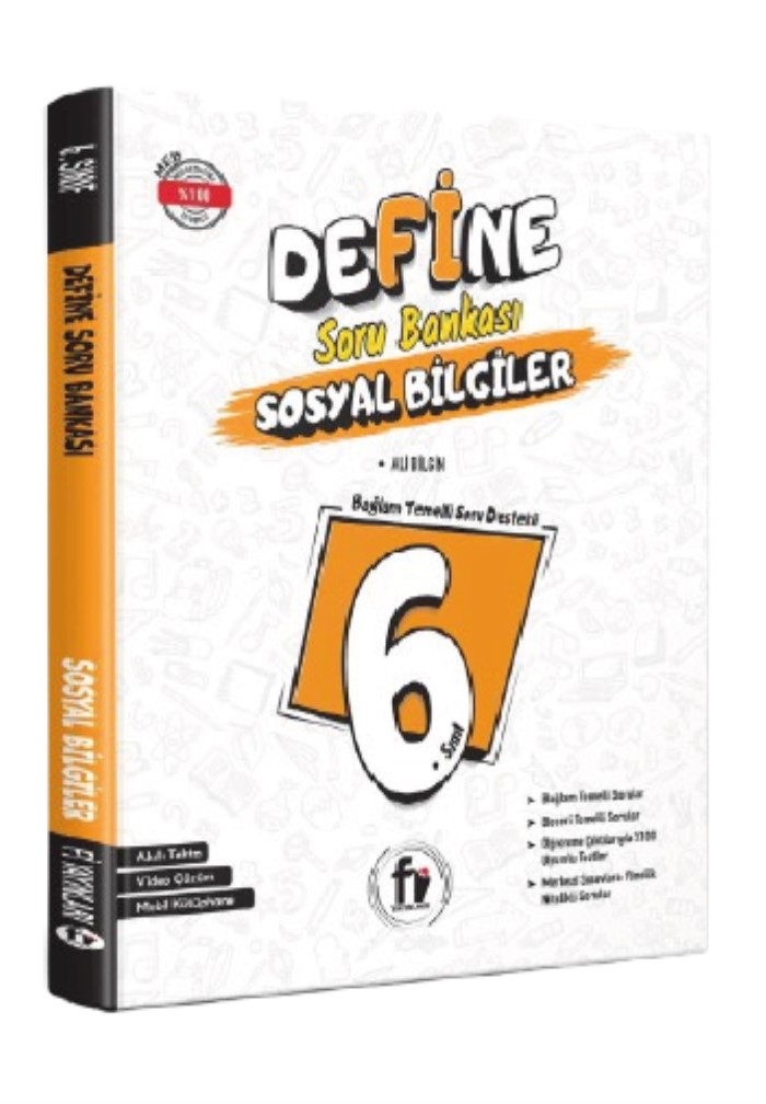 Fi Yayınları 6. Sınıf Define Sosyal Bilgiler Soru Bankası (yeni Ürün) - Fi Yayınları kitap kapağı