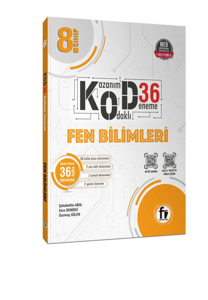 Fi Yayınları 8. Sınıf Fen Bilimleri Kod 36 Deneme - Fi Yayınları kitap kapağı