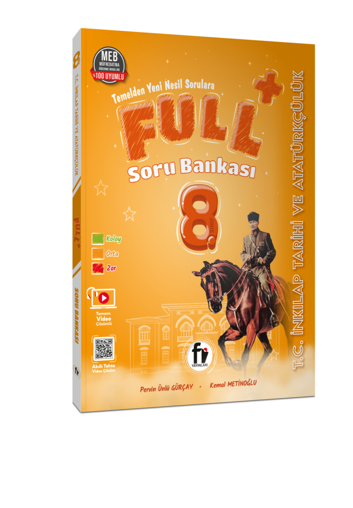 Fi Yayınları 8. Sınıf Full+ T.c.inkılap Tarihi ve Atatürkçülük Soru Bankası - Fi Yayınları kitap kapağı