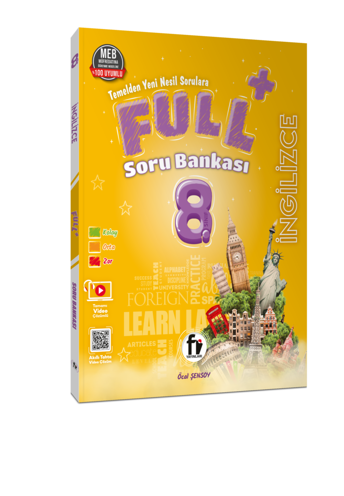 Fi Yayınları 8. Sınıf Full+ İngilizce Soru Bankası - Fi Yayınları kitap kapağı