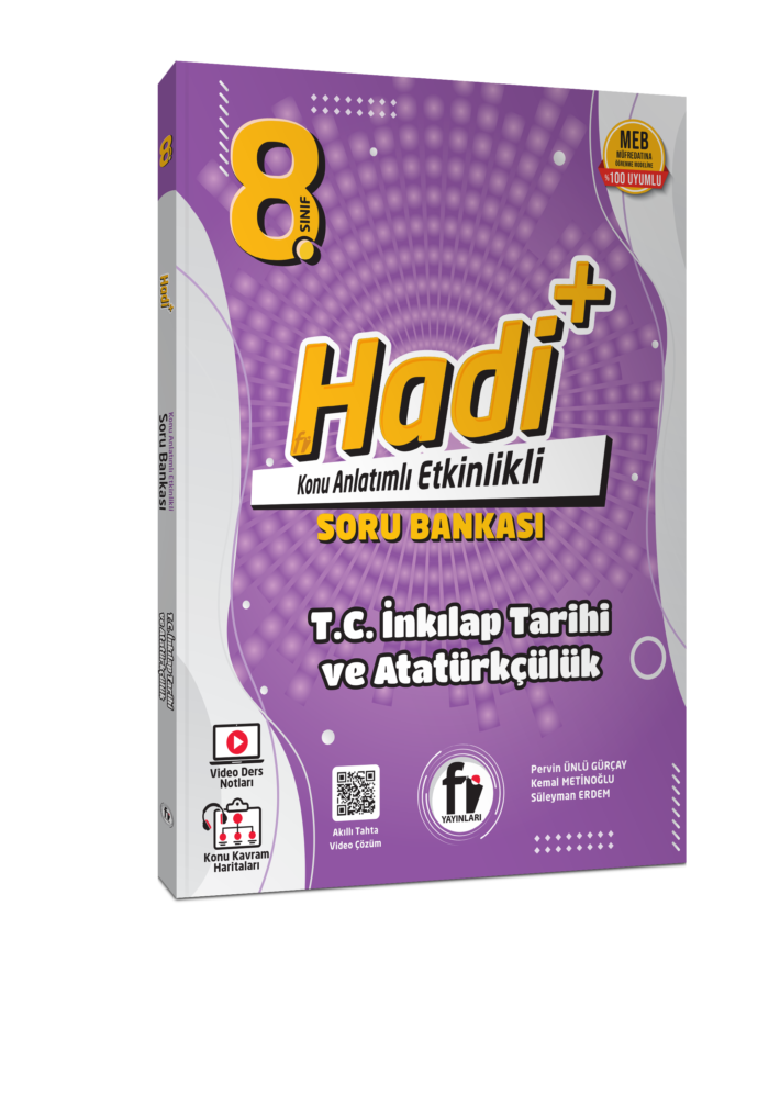 Fi Yayınları 8. Sınıf Hadi+ T.c.inkılap Tarihi ve Atatürkçülük Konu Anlatımlı - Fi Yayınları kitap kapağı