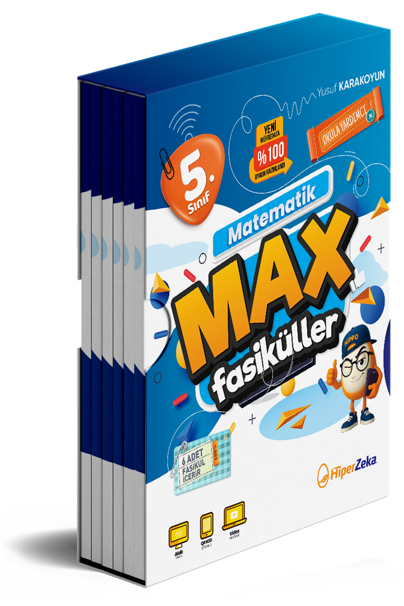 HİPER ZEKA YAYINLARI 5. Sınıf MAX Matematik Fasiküller - HİPER ZEKA YAYINLARI kitap kapağı