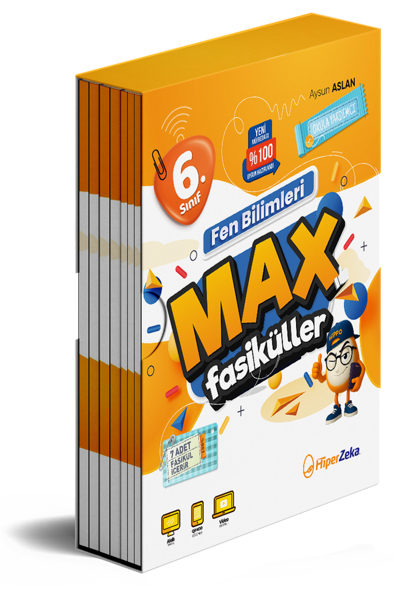 HİPER ZEKA YAYINLARI 6. Sınıf MAX Fen Bilimleri Fasiküller - HİPER ZEKA YAYINLARI kitap kapağı