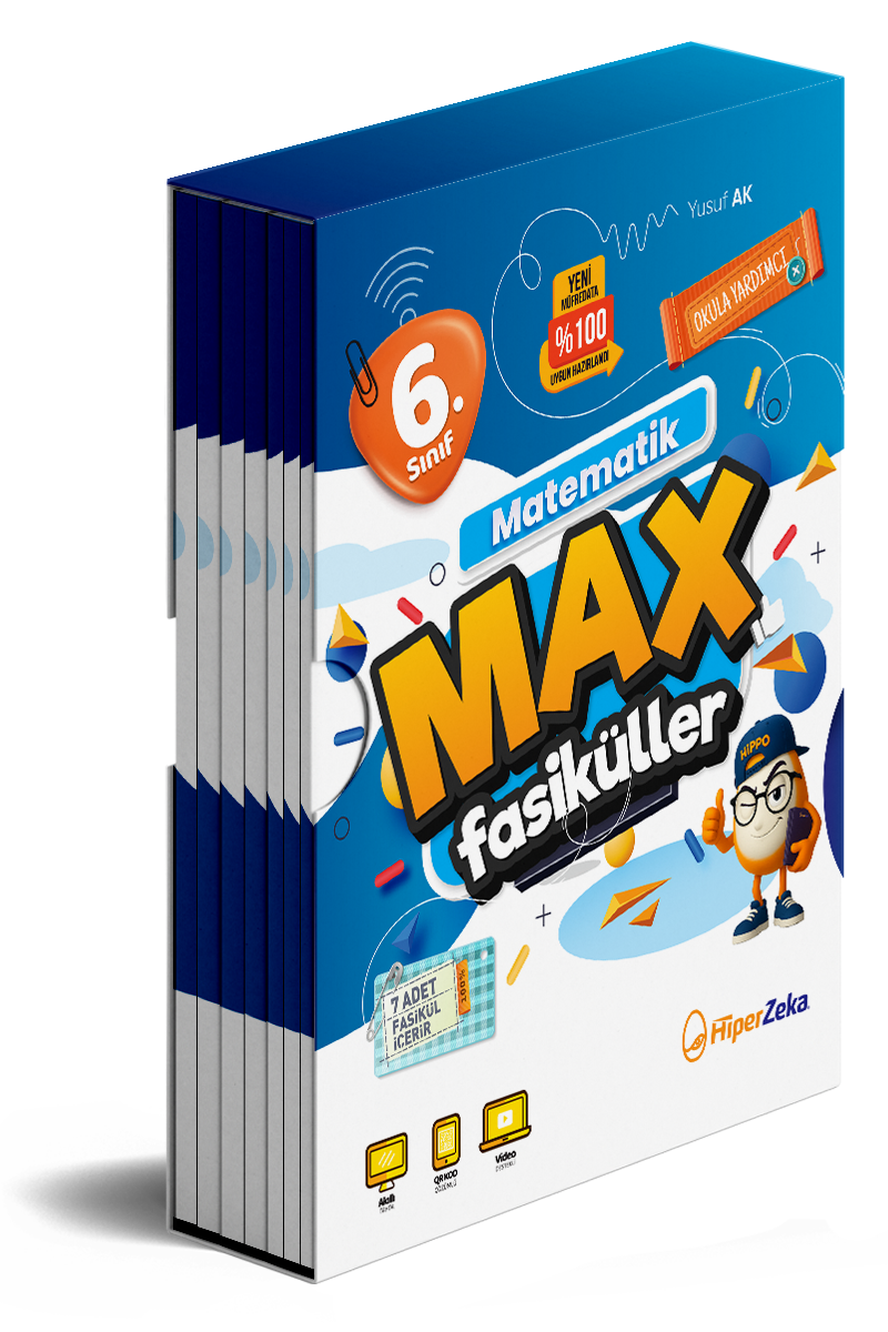 HİPER ZEKA YAYINLARI 6. Sınıf MAX Matematik Fasiküller - HİPER ZEKA YAYINLARI kitap kapağı
