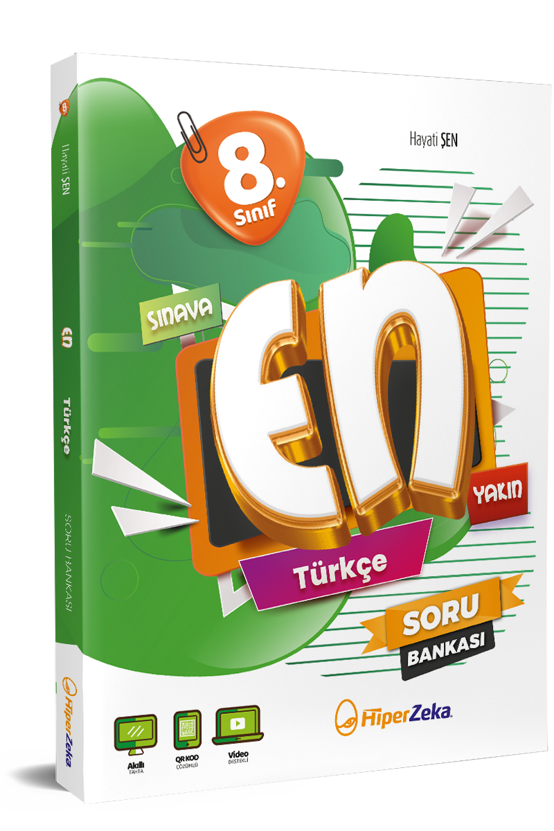 HİPER ZEKA YAYINLARI 8. Sınıf EN Türkçe Soru Bankası - HİPER ZEKA YAYINLARI kitap kapağı