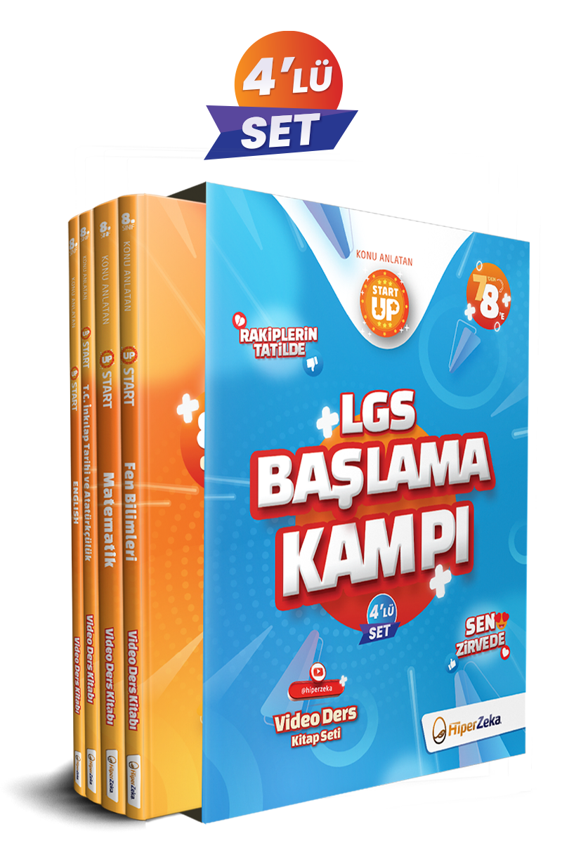 HİPER ZEKA YAYINLARI 8. Sınıf LGS Başlama Kampı | Konu Anlatan Start Up - HİPER ZEKA YAYINLARI kitap kapağı