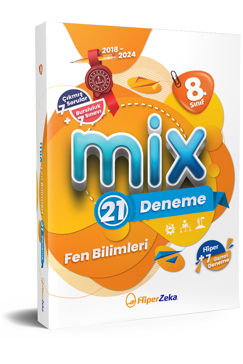 HİPER ZEKA YAYINLARI 8. Sınıf MİX Fen Bilimleri 21 Deneme - HİPER ZEKA YAYINLARI kitap kapağı