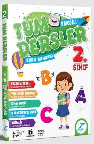 Pruva Akademi Yayınları 2. Sınıf Tüm Dersler Emojili Soru Bankası - Pruva Akademi Yayınları kitap kapağı