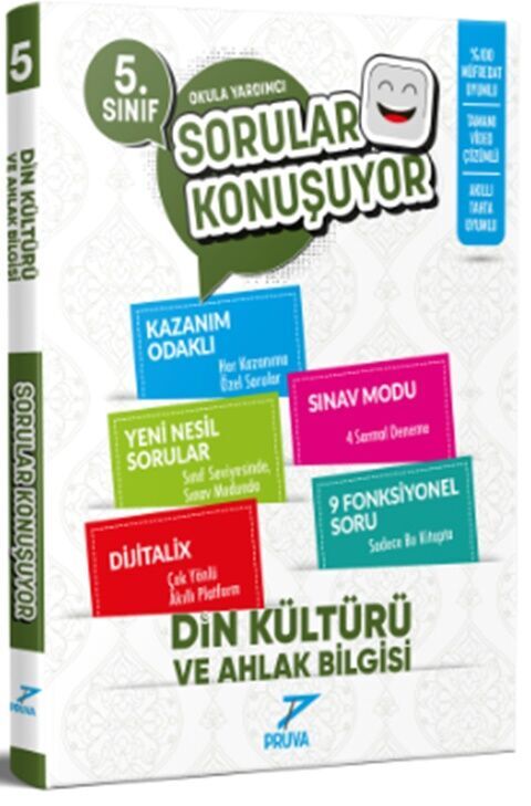 Pruva Akademi Yayınları 5. Sınıf Sorular Konuşuyor Soru Bankası Din Kültürü - Pruva Akademi Yayınları kitap kapağı