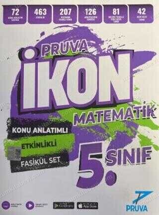 Pruva Akademi Yayınları 5. Sınıf İkon Konu Anlatımlı Etkinlikli Föy Matematik - Pruva Akademi Yayınları kitap kapağı