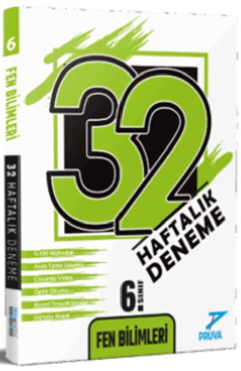 Pruva Akademi Yayınları 6. Sınıf 32 Hafta Fen Bilimleri - Pruva Akademi Yayınları kitap kapağı