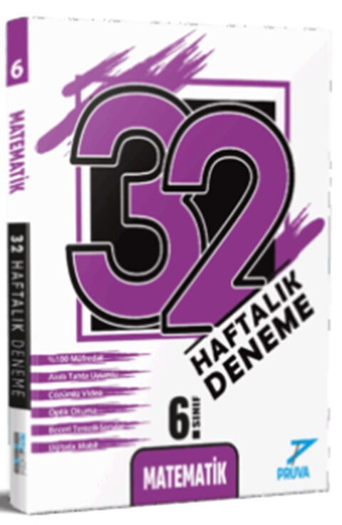 Pruva Akademi Yayınları 6. Sınıf 32 Hafta Matematik - Pruva Akademi Yayınları kitap kapağı