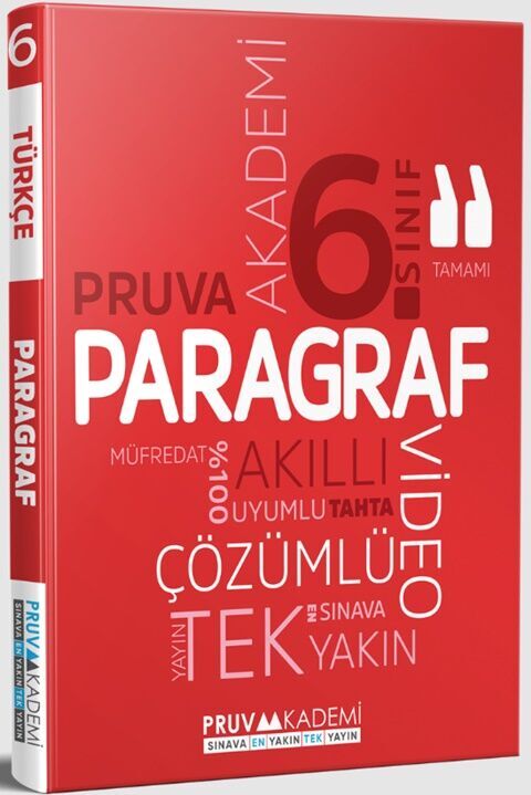 Pruva Akademi Yayınları 6. Sınıf Paragraf Soru Bankası - Pruva Akademi Yayınları kitap kapağı