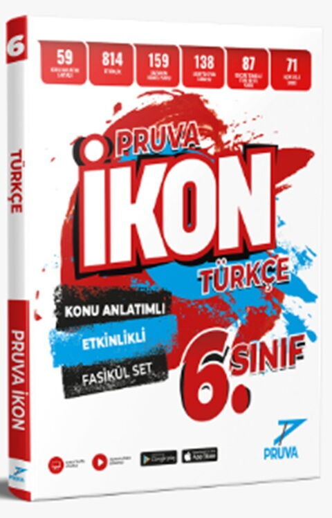 Pruva Akademi Yayınları 6. Sınıf İkon Konu Anlatımlı Etkinlikli Föy Türkçe - Pruva Akademi Yayınları kitap kapağı